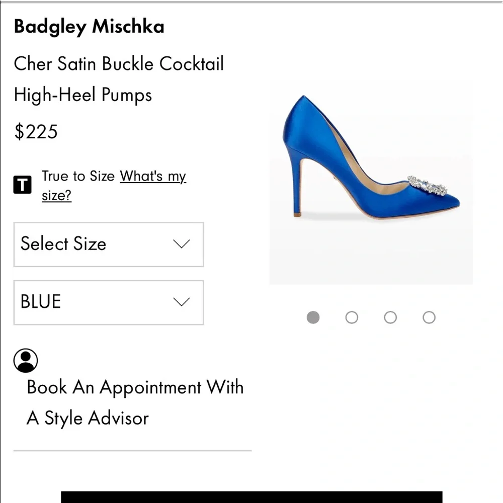 Badgley Mischka
Cher Satin Buckle Cocktail High-Heel Pumps - Picture 4 of 9